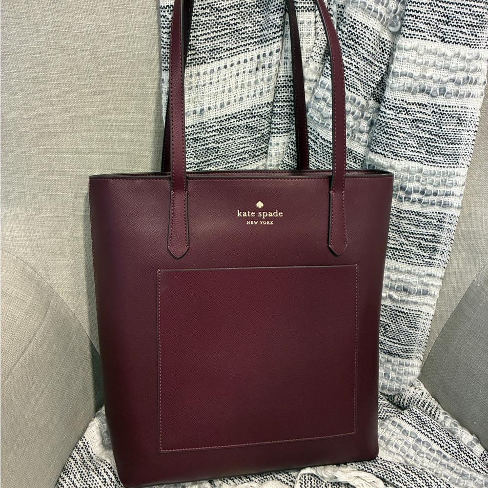 Kate Spade Burgundy Tote Bag